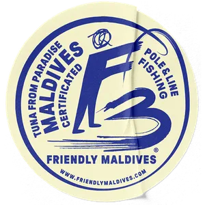 Friendly Maldives logo – Maldivian tuna caught by pole-and-line